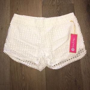NWT Lilly Pulitzer White Eyelet Shorts